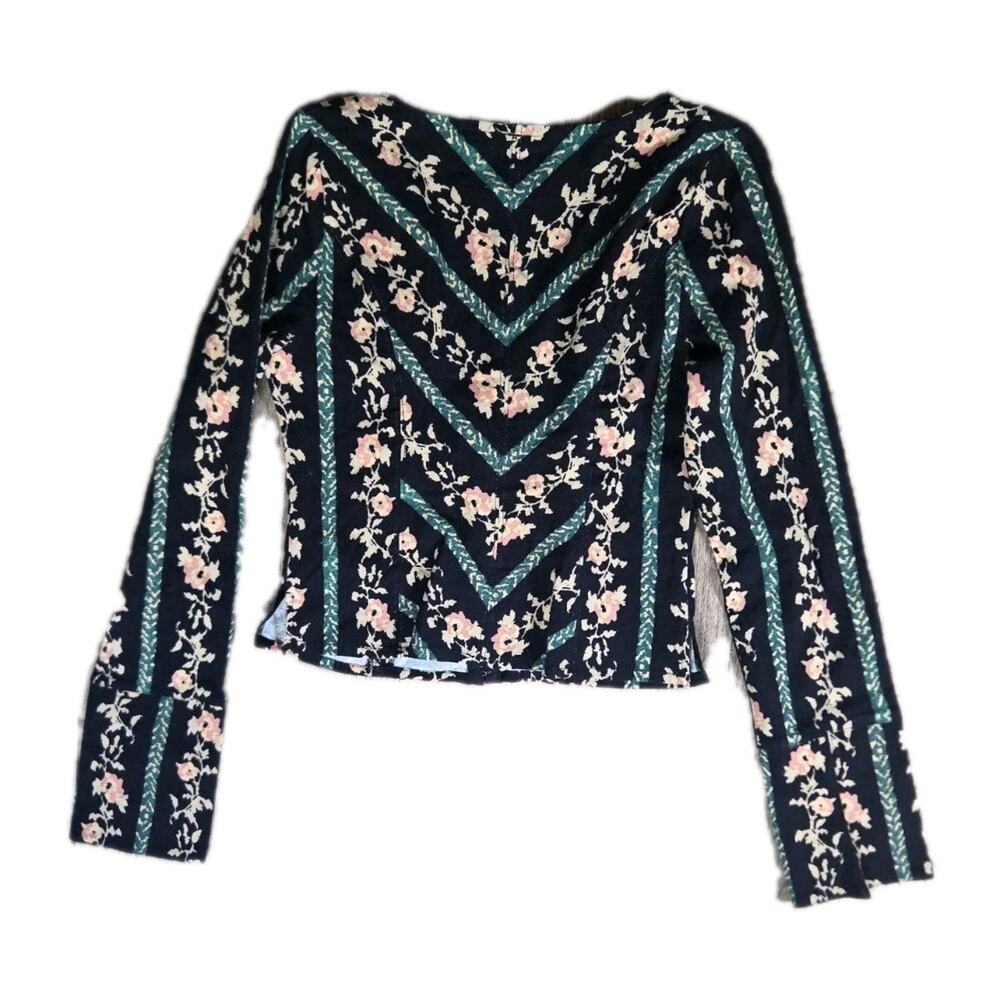 Free People Asher Printed Top Sz Small New - Picture 7 of 7